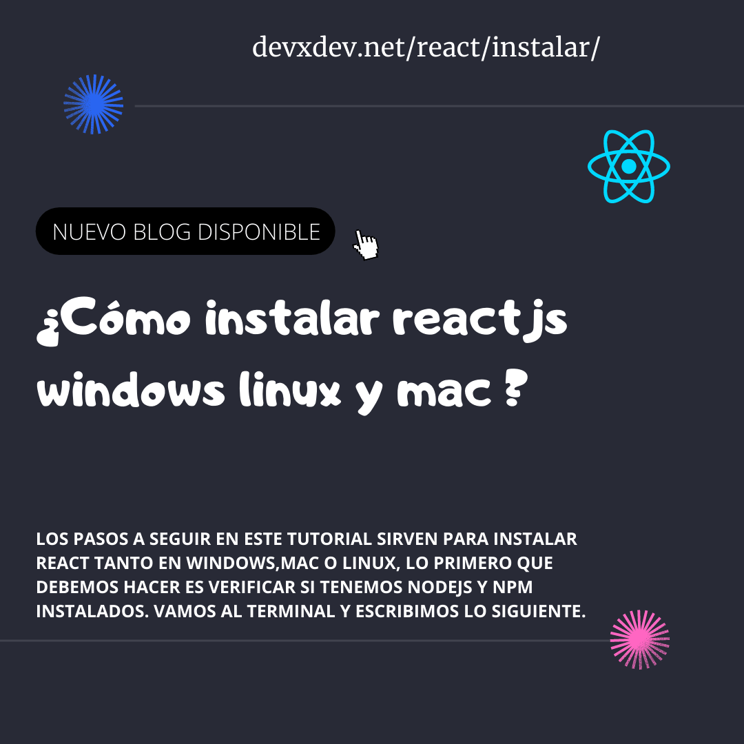 Cómo instalar React en tu proyecto paso a paso Programador